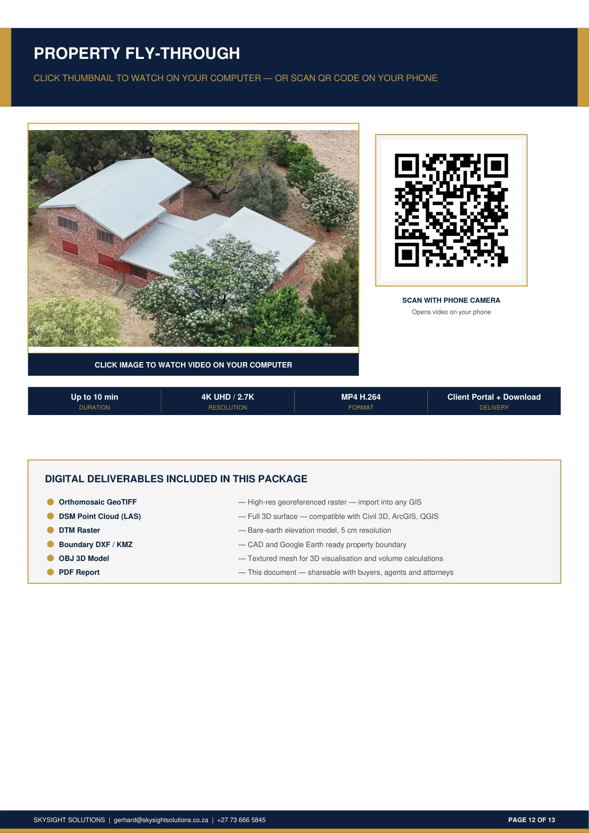 Property fly-through video preview